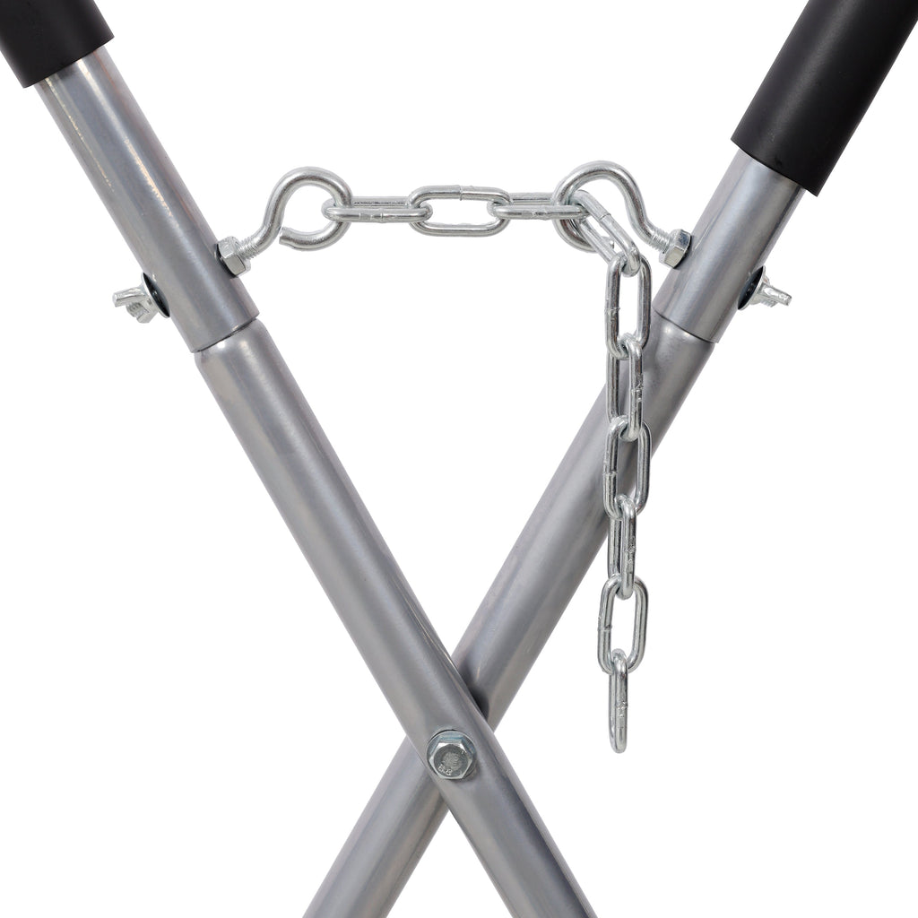 Heavy Duty Folding Work Stand with 750 lb Capacity - Silver or Black