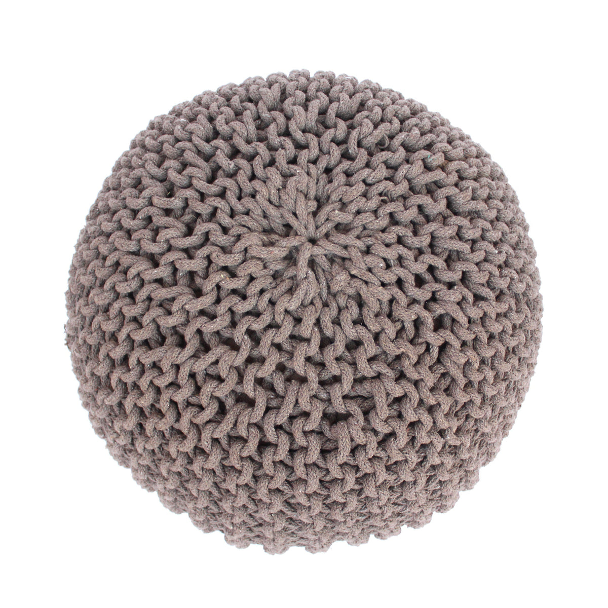 Moro Knitted Cotton 20 x 20 Round Pouf