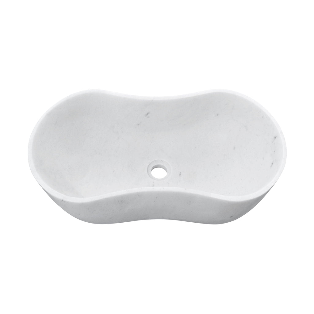 Bathroom Vessel Sink With Wavy Design