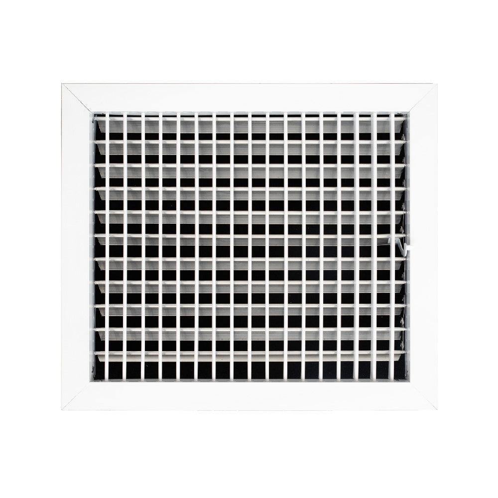 Adjustable Aluminum HVAC Register Vent Cover with Vertical Blades - Box of 10