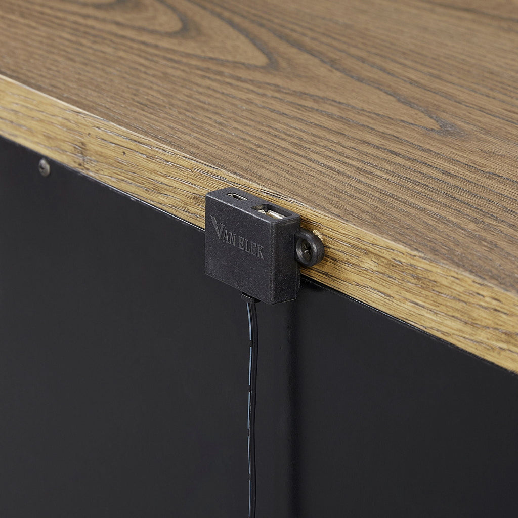 2 Drawer Nightstand With USB - Latte