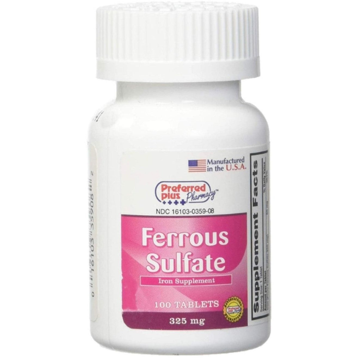 Preferred Plus Ferrous Sulfphate 325 Mg Iron Tablets