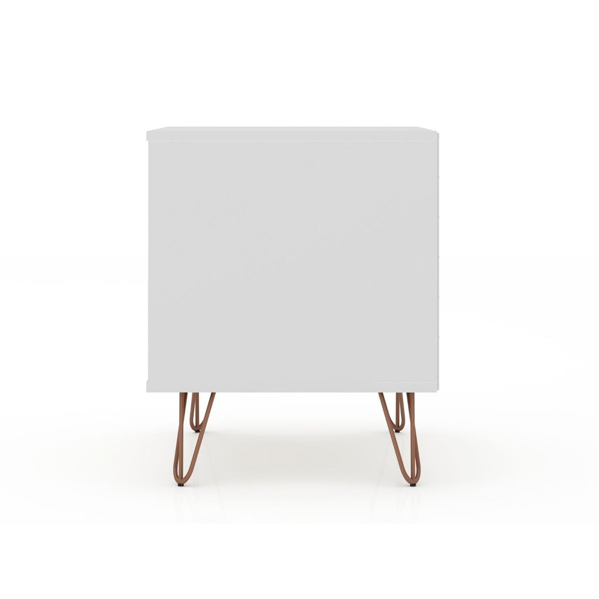 White Nightstand with 2 Drawers - Modern Storage Solution