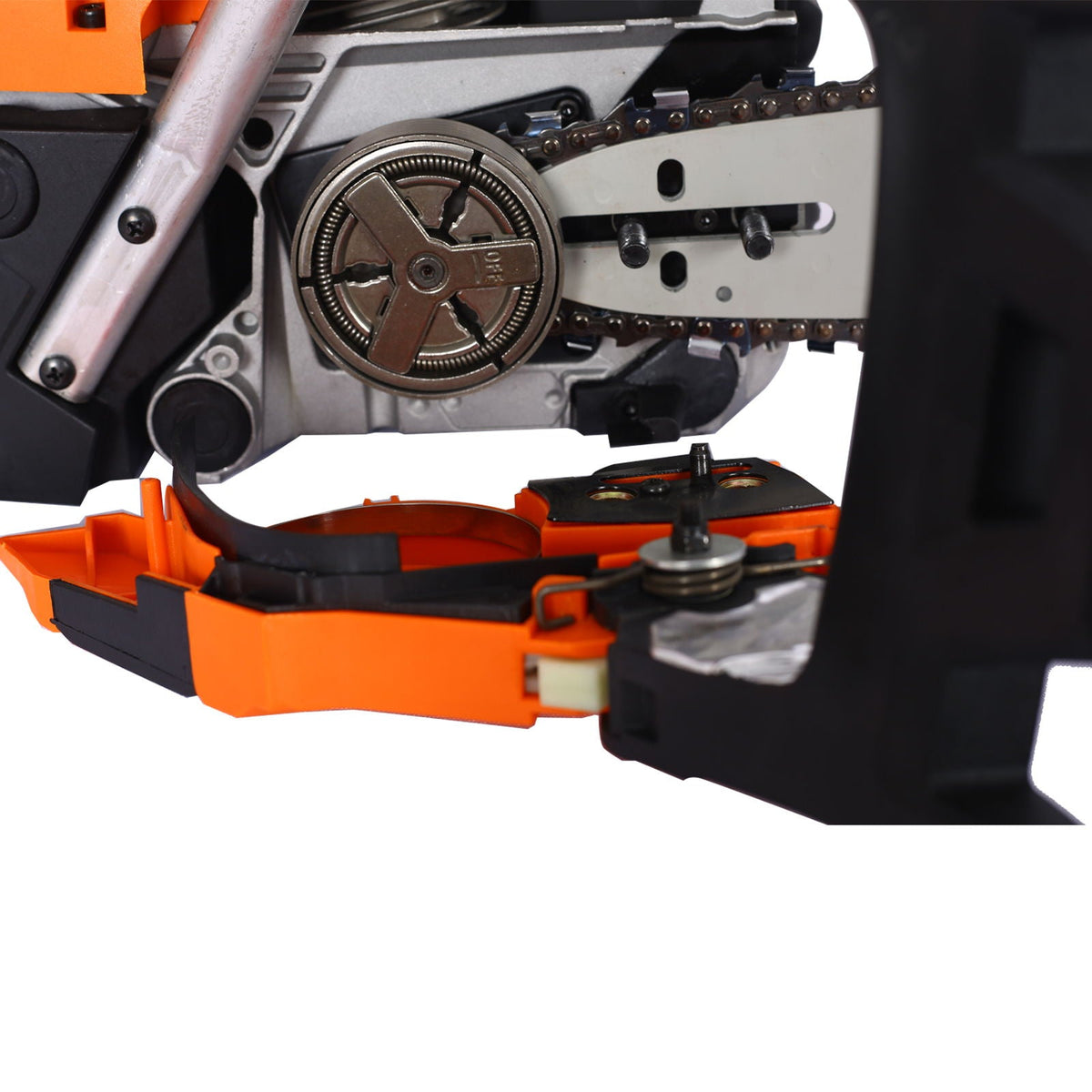 High Performance 22" Gasoline Chainsaw with 58cc Engine - Orange