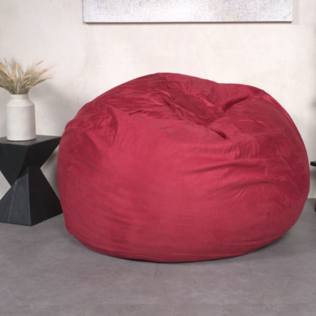 High Density Shredded Foam Bean Bag Chair with Removable Cover - Multiple Colors