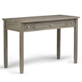 Handcrafted Wooden Writing Desk with Storage Drawers - Multiple Colors