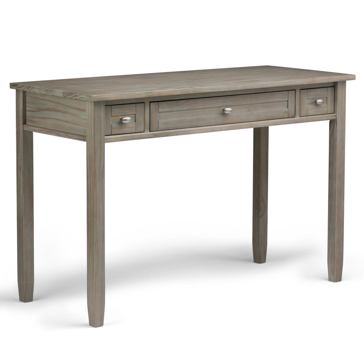 Handcrafted Wooden Writing Desk with Storage Drawers - Multiple Colors