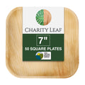 7" Inch Square Natural Disposable Bamboo Plate