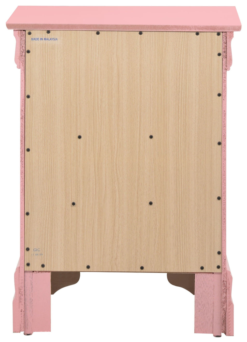 Louis Phillipe Wood Nightstand with Storage Drawers - Multiple Colors