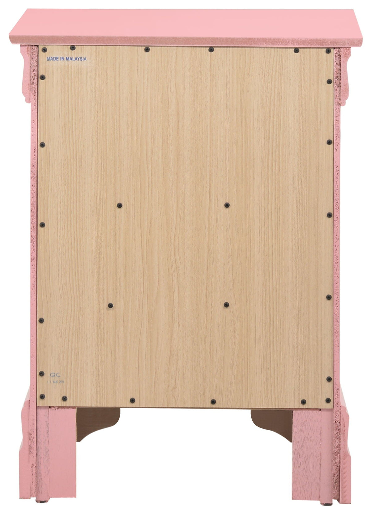 Louis Phillipe Wood Nightstand with Storage Drawers - Multiple Colors