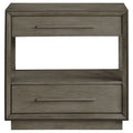 Durango 2-drawer Nightstand Bedside Table Taupe Oak