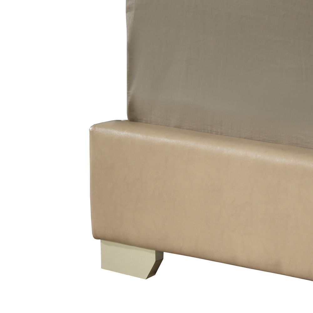 Elegant Platform Bed with Upholstered Finish - Multiple Colors