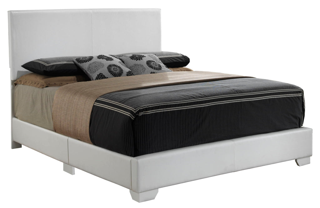 Elegant Platform Bed with Upholstered Finish - Multiple Colors