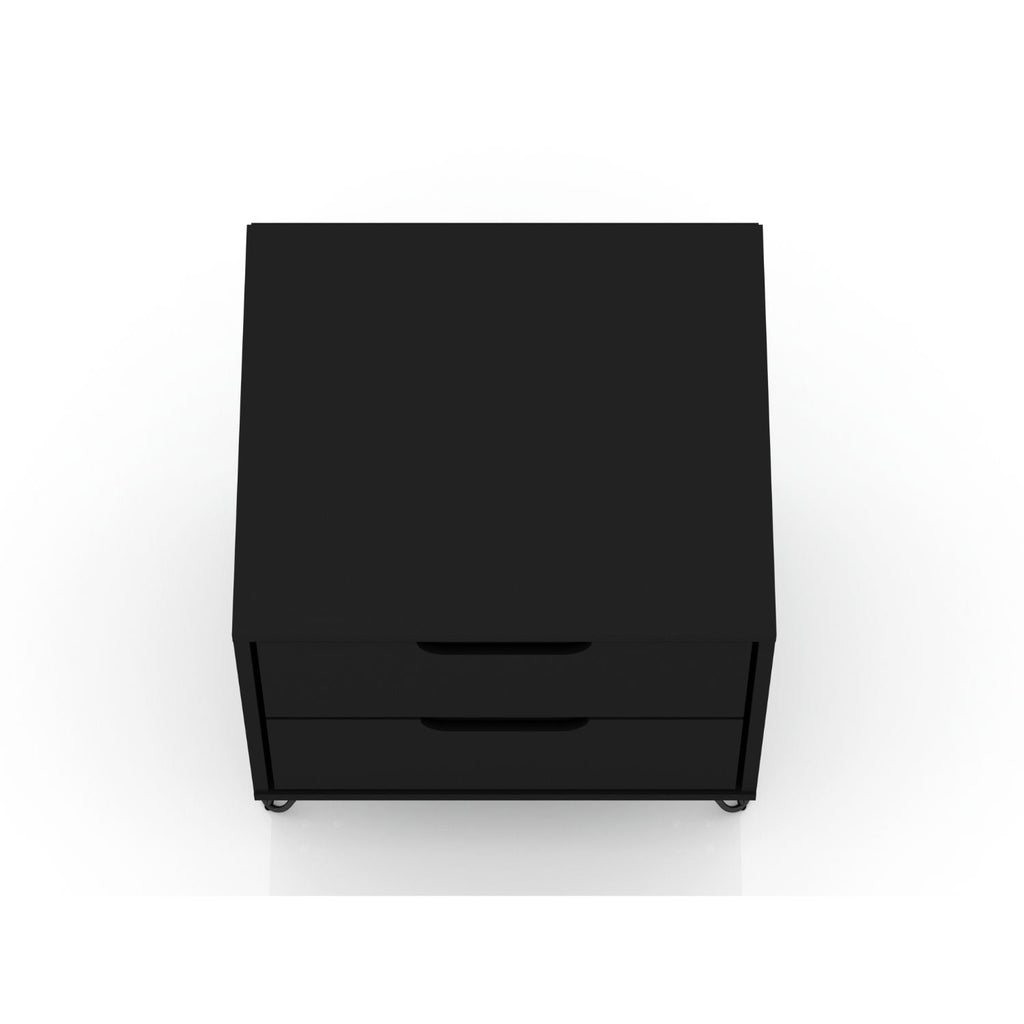 2 Drawer Nightstand with Durable Splayed Legs - Multiple Colors