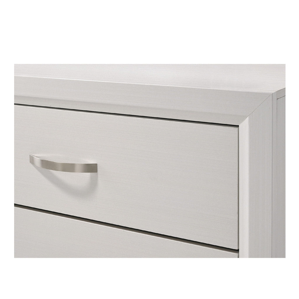 Contemporary 5 Drawer Tall Chest with Ample Storage - White or Dark Gray