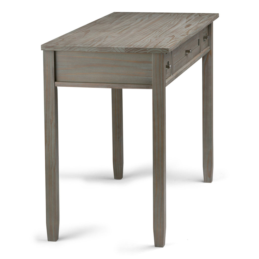 Handcrafted Wooden Writing Desk with Storage Drawers - Multiple Colors
