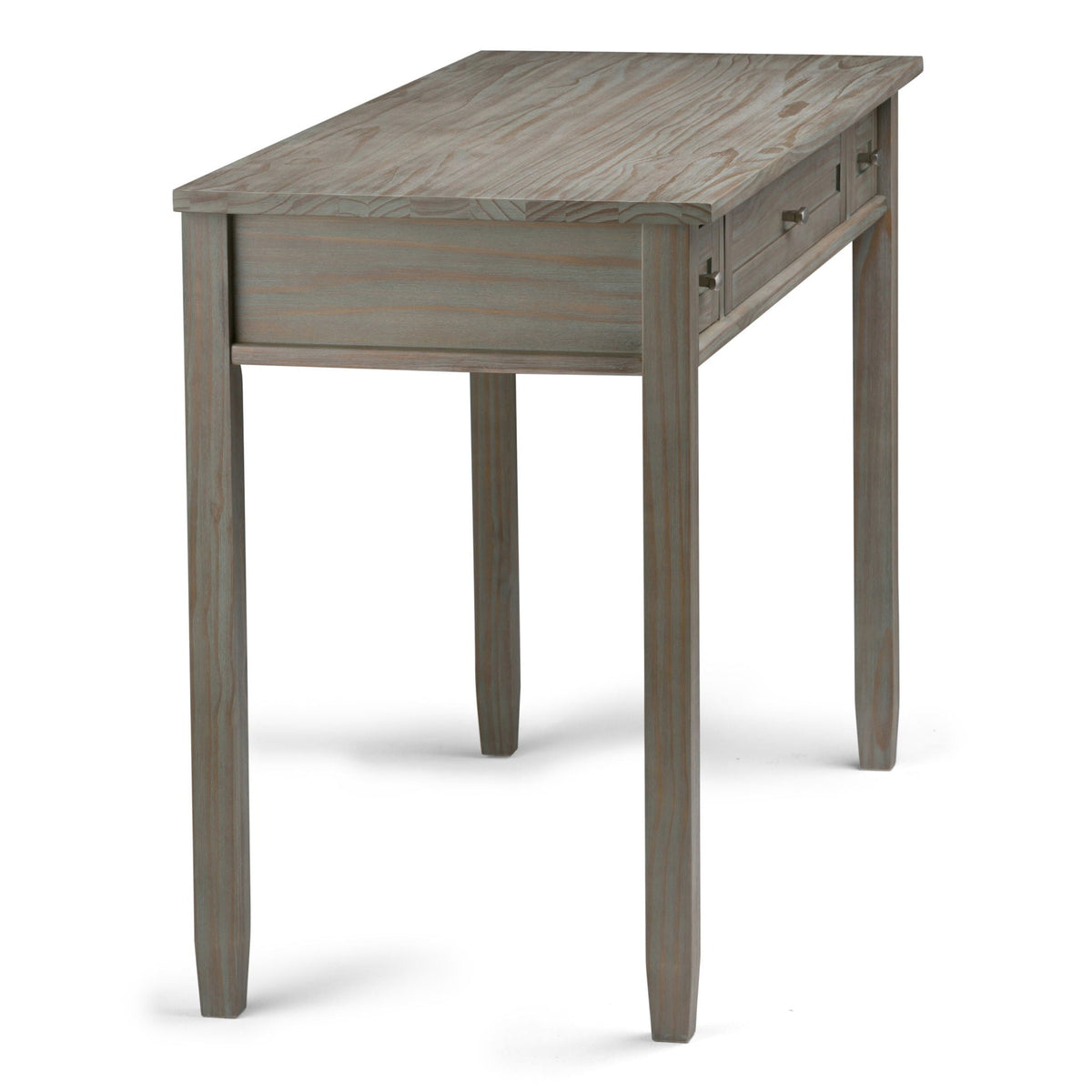 Handcrafted Wooden Writing Desk with Storage Drawers - Multiple Colors