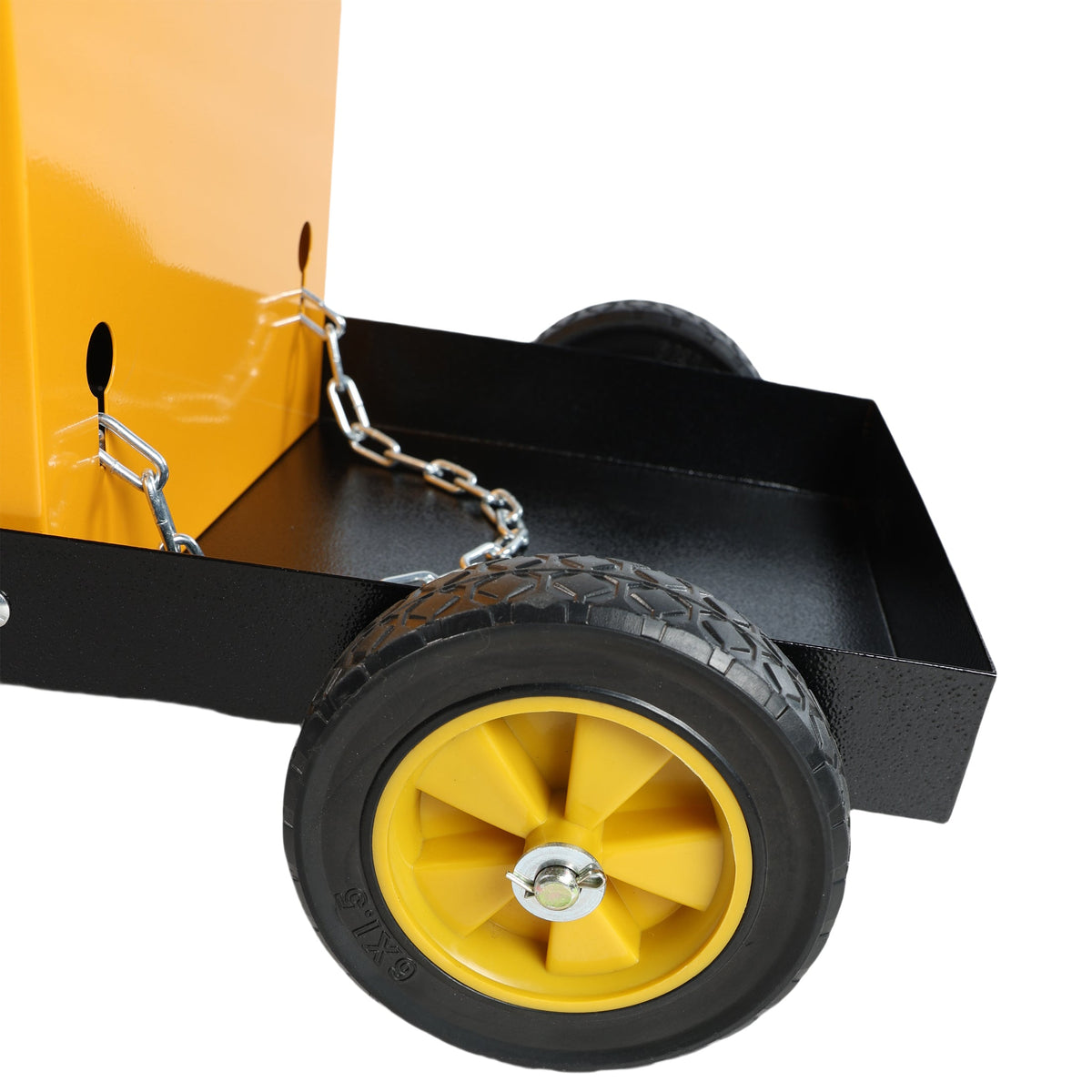 Multi-Function Welder Trolley with 4 Drawers and Safety Chains - Iron