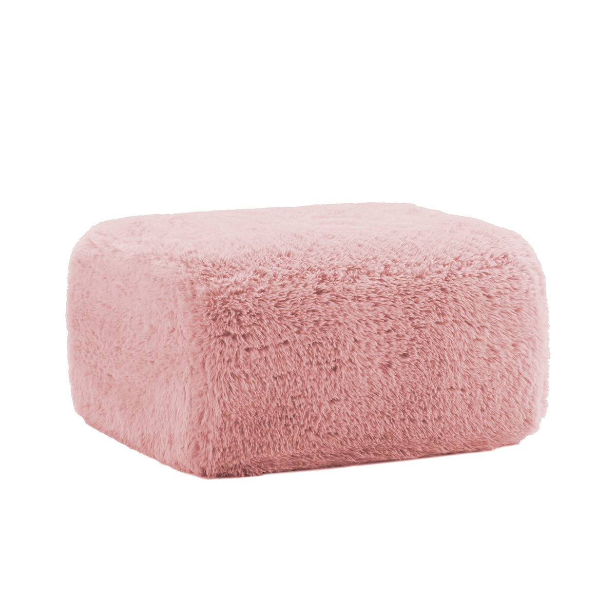 Aviana Ottoman Plush Fabric with Comfortable Design - Pink