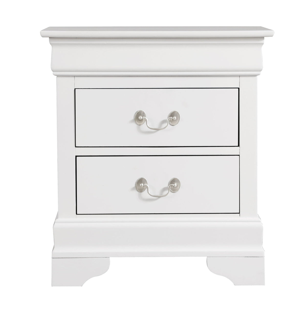Traditional Style Design Nightstand with Classic Accent - Multiple Colors