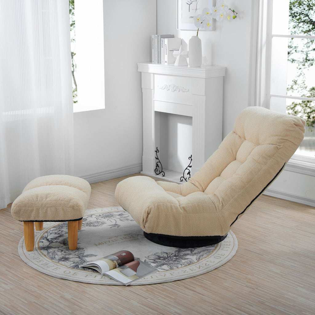 Adjustable Japanese Reclining Floor Chair Sofa With Metal Frame