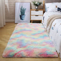 Silk-wool Carpet Bedroom Bedside Living Room Solid Color