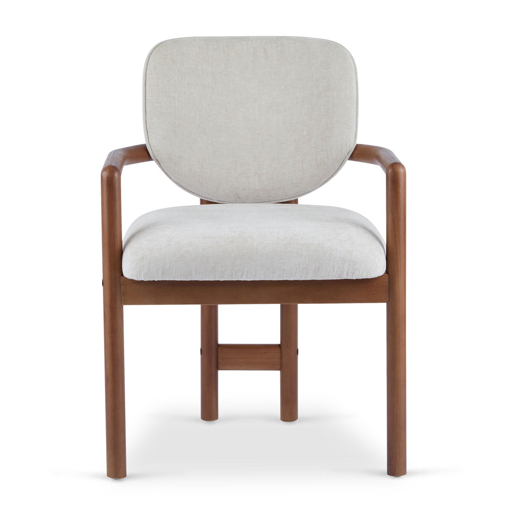 Upholstered Arm Dining Chairs (Set of 2)