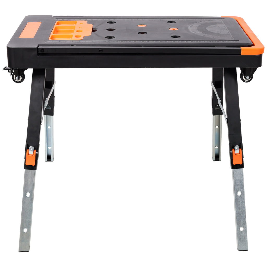 8-in-1 Multifunctional Folding Work Table with 8 Configurations - Steel/ABS/PVC