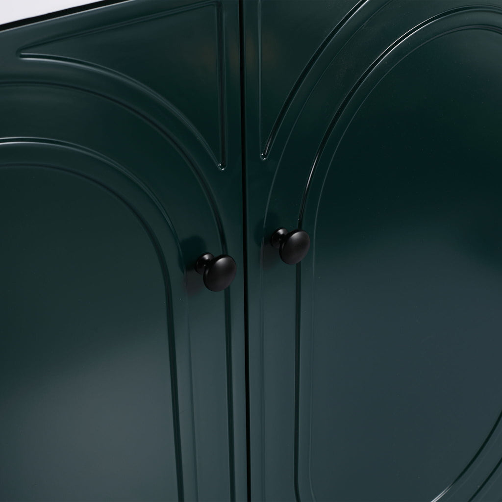 Modern Freestanding Bathroom Vanity with Soft Close Cabinet Doors - Pearl Silver, White, or Dark Green