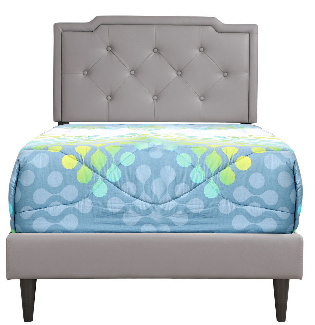 Button Tufted Upholstered Bed with Charming Design - Multiple Colors