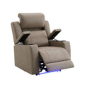 Lugo Power Motion Recliner With Cup Holder - Camel