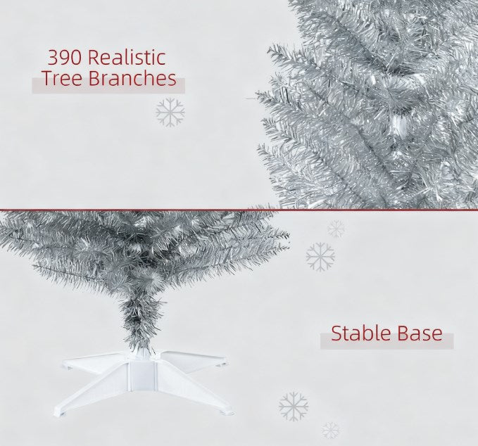 Slim Pencil Artificial Christmas Tree with 390 Branch Tips - Green