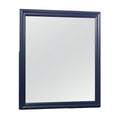 Charlston Mirror with Solid Wood Frame and Tempered Glass - Blue or White