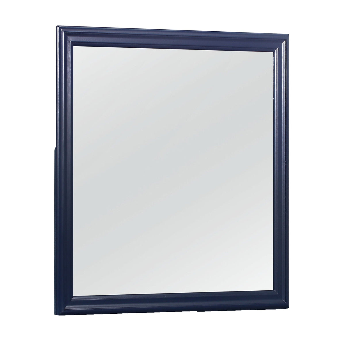 Charlston Mirror with Solid Wood Frame and Tempered Glass - Blue or White