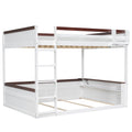Bunk Bed With Built-In Shelves, Storage Box, LED Light And USB Charging Station