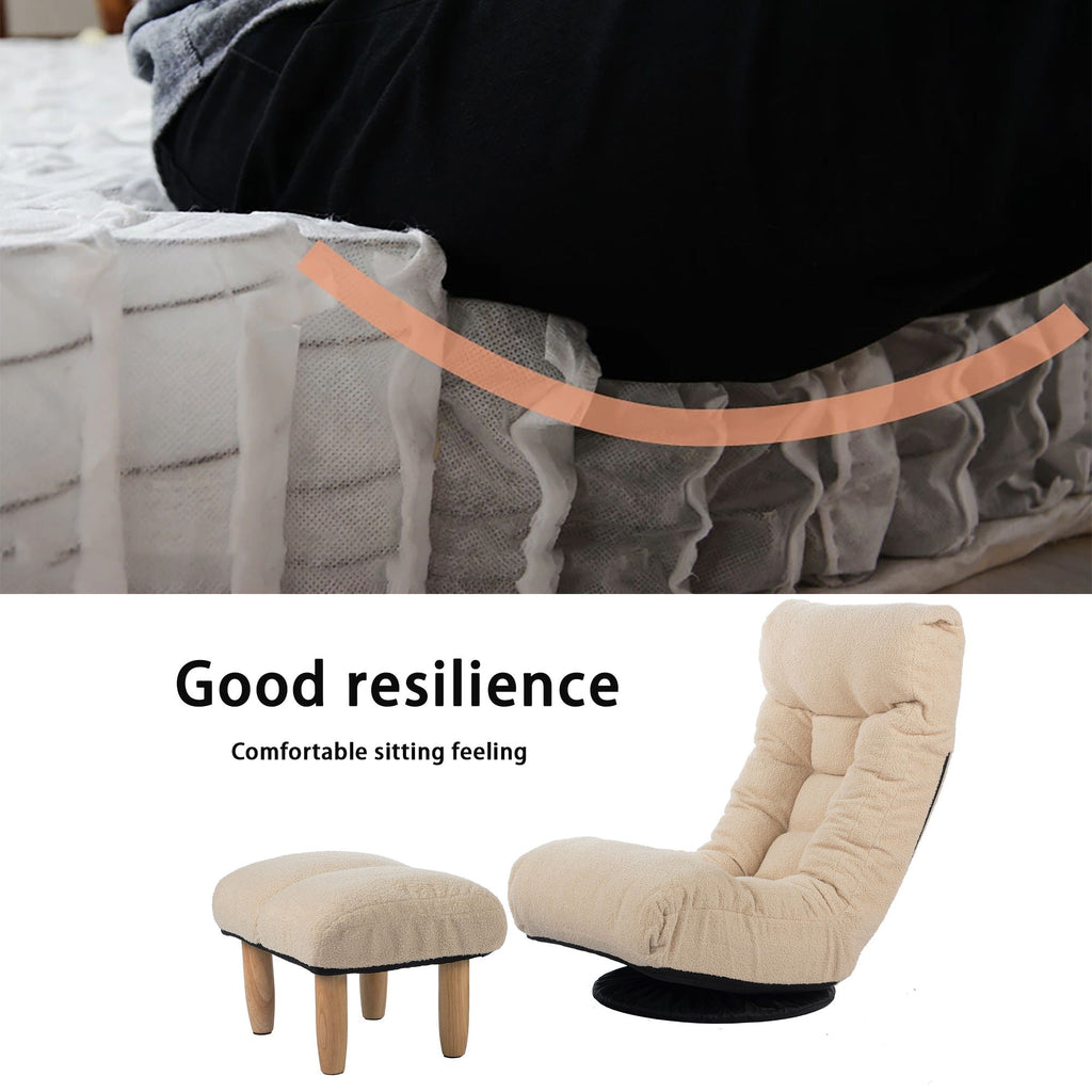 Adjustable Japanese Reclining Floor Chair Sofa With Metal Frame