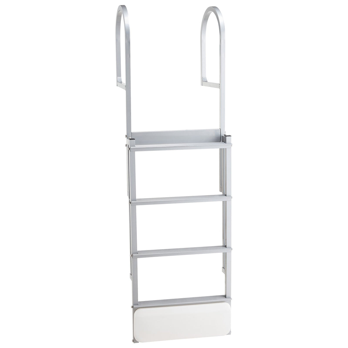 Retractable Dock Ladder with Auto-Lift Float - 4 Steps Aluminum Alloy