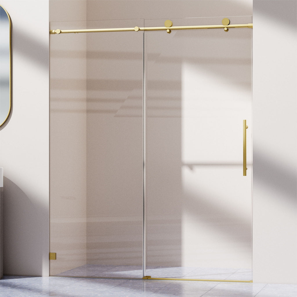 Frameless Single Sliding Soft Close Shower Doors