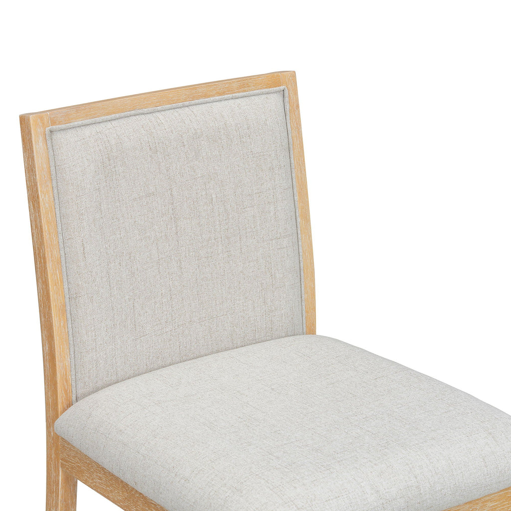 6 Piece Dining Room Set with Upholstered Chairs & Padded Bench - Light or Dark Brown
