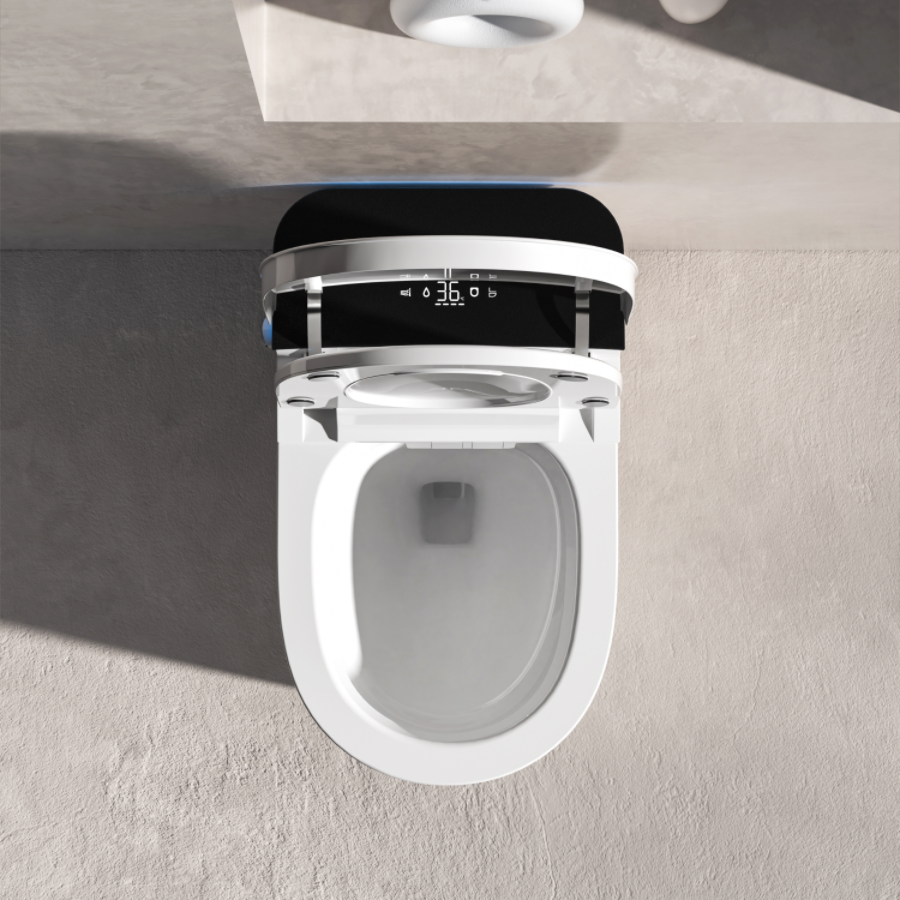 Fully Intelligent Toilet with Automatic Flip Cover - Porcelain