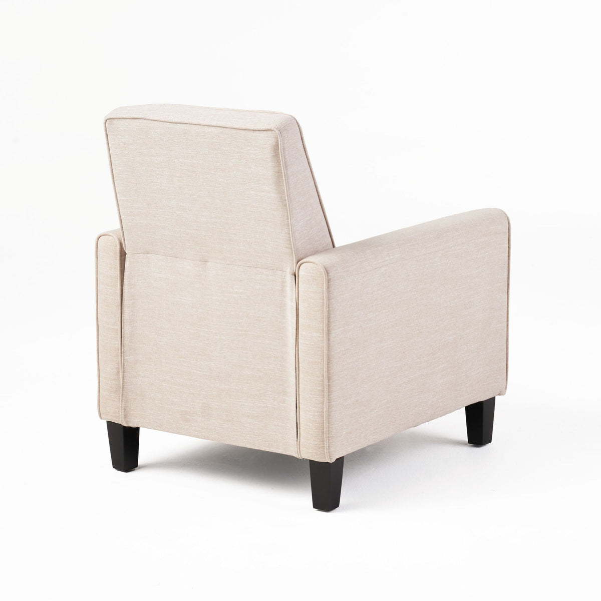 Upholstered Push Back Recliner Chair with Adjustable Recline - Multiple Colors