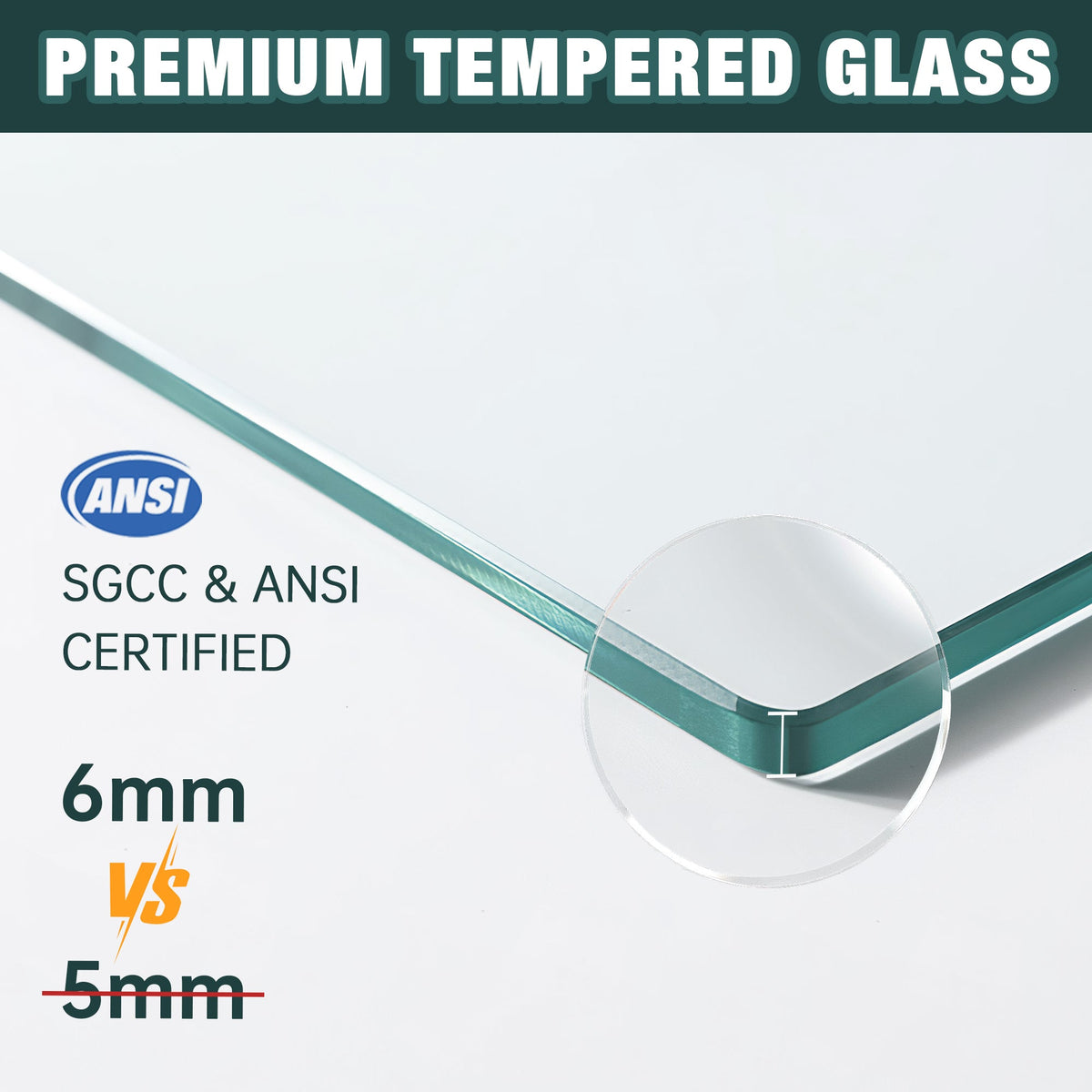 Premium Aluminum Frame Double Sliding Shower Door with Tempered Glass - Clear