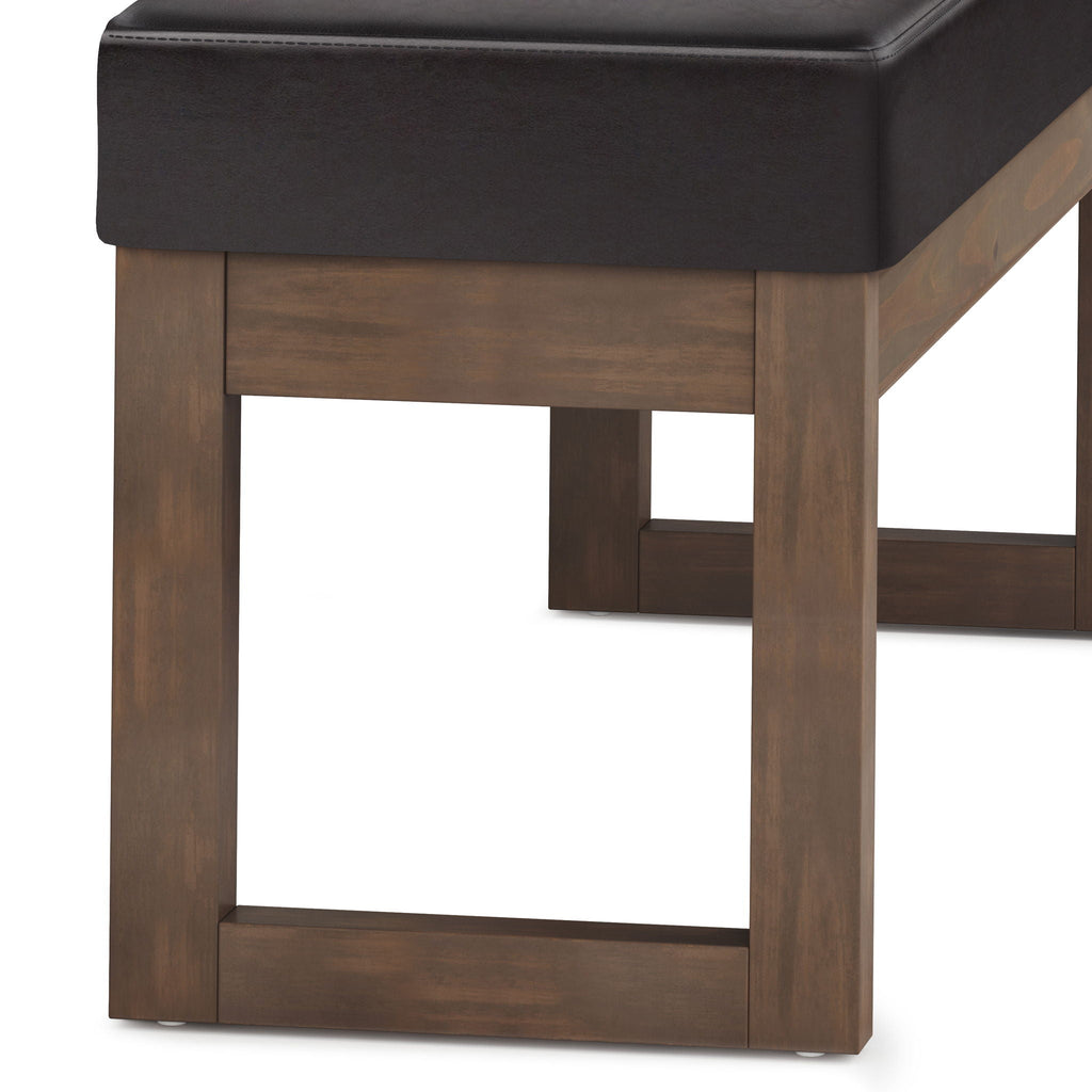 Milltown Upholstered Ottoman Bench with Versatile Design - Multiple Colors