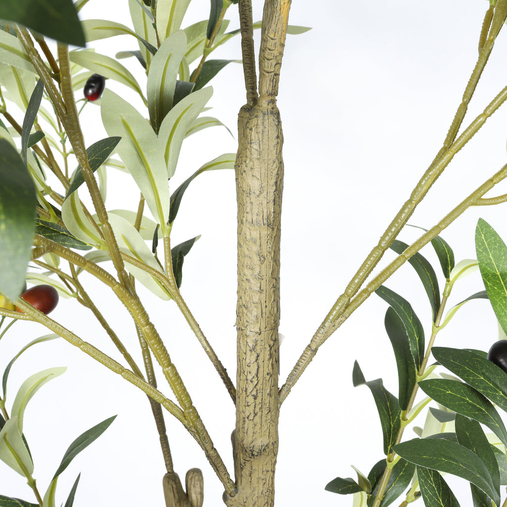 5' Artificial Olive Tree with Realistic Green Leaves - Green Leaves
