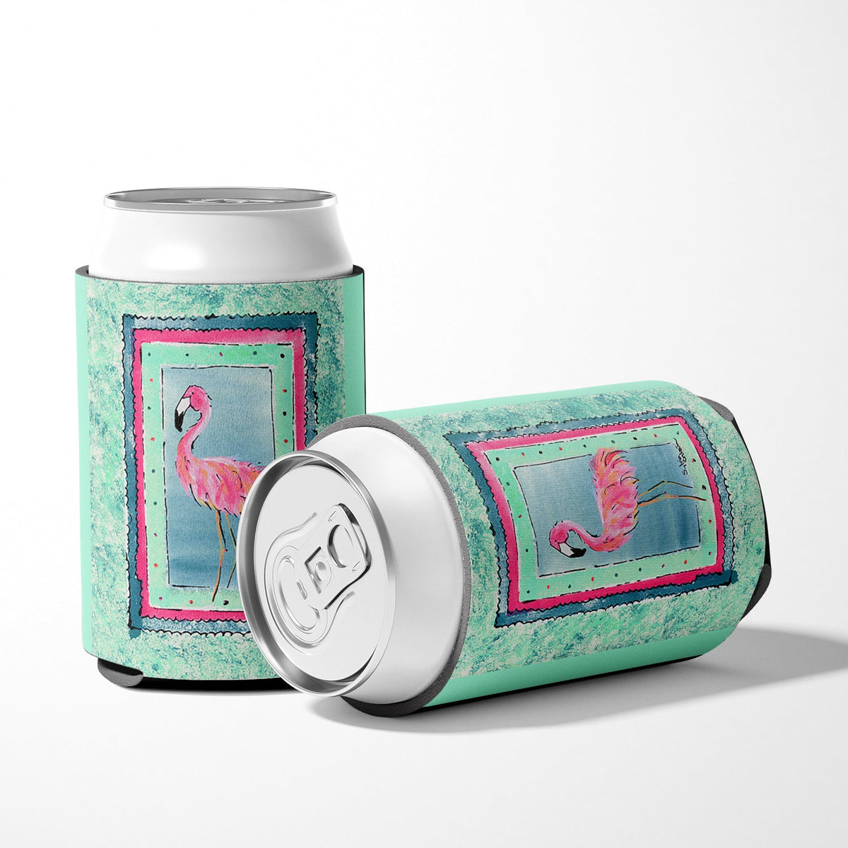 Bird - Flamingo Can or Bottle Hugger Cooler Sleeve for Standard 12 oz Cans, Insulated Foam Beer & Soda Can Hugger Reusable