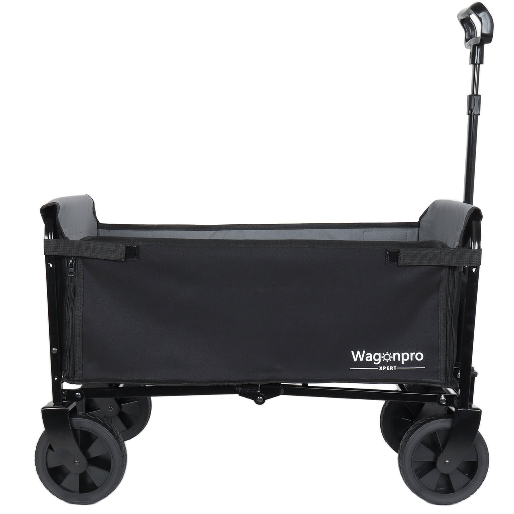 All-in-One Convertible Folding Trolley with Bench Seat - Steel