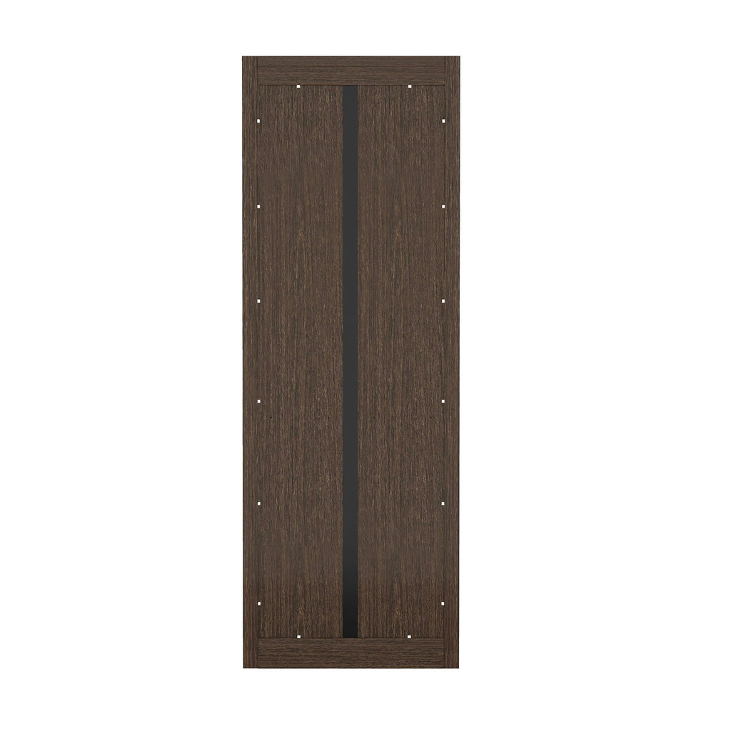 Open Bookcase with Adjustable Shelves - 79" High - Black, Light Brown, Dark Brown
