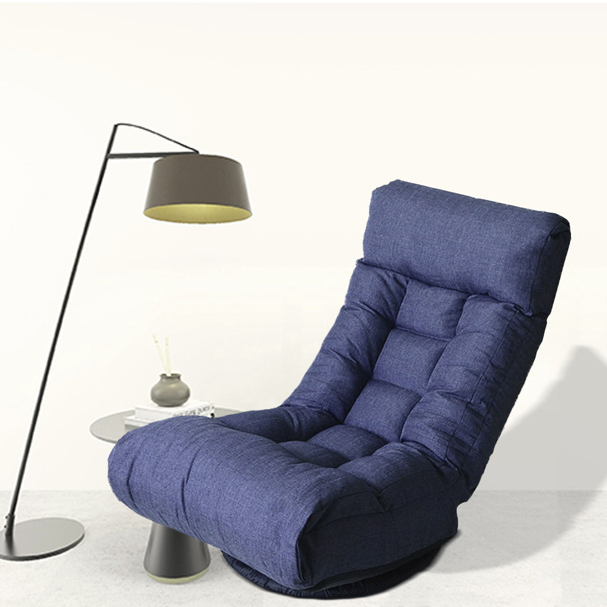 Adjustable Japanese Reclining Floor Chair Sofa With Metal Frame