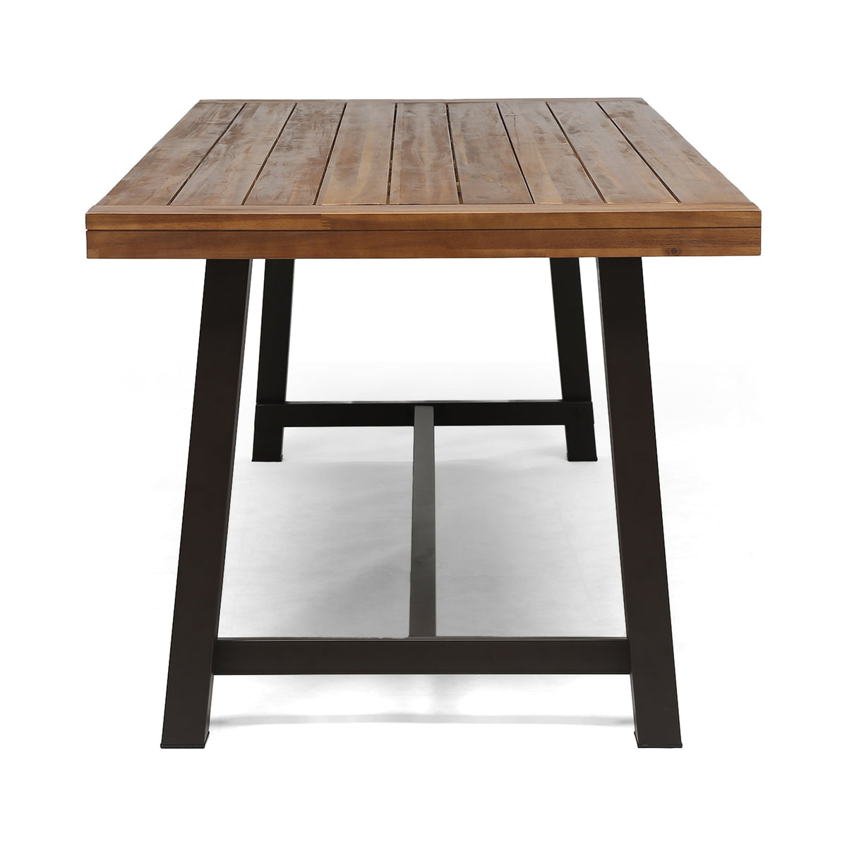 Acacia Wood Outdoor Dining Table with Seating for 8
