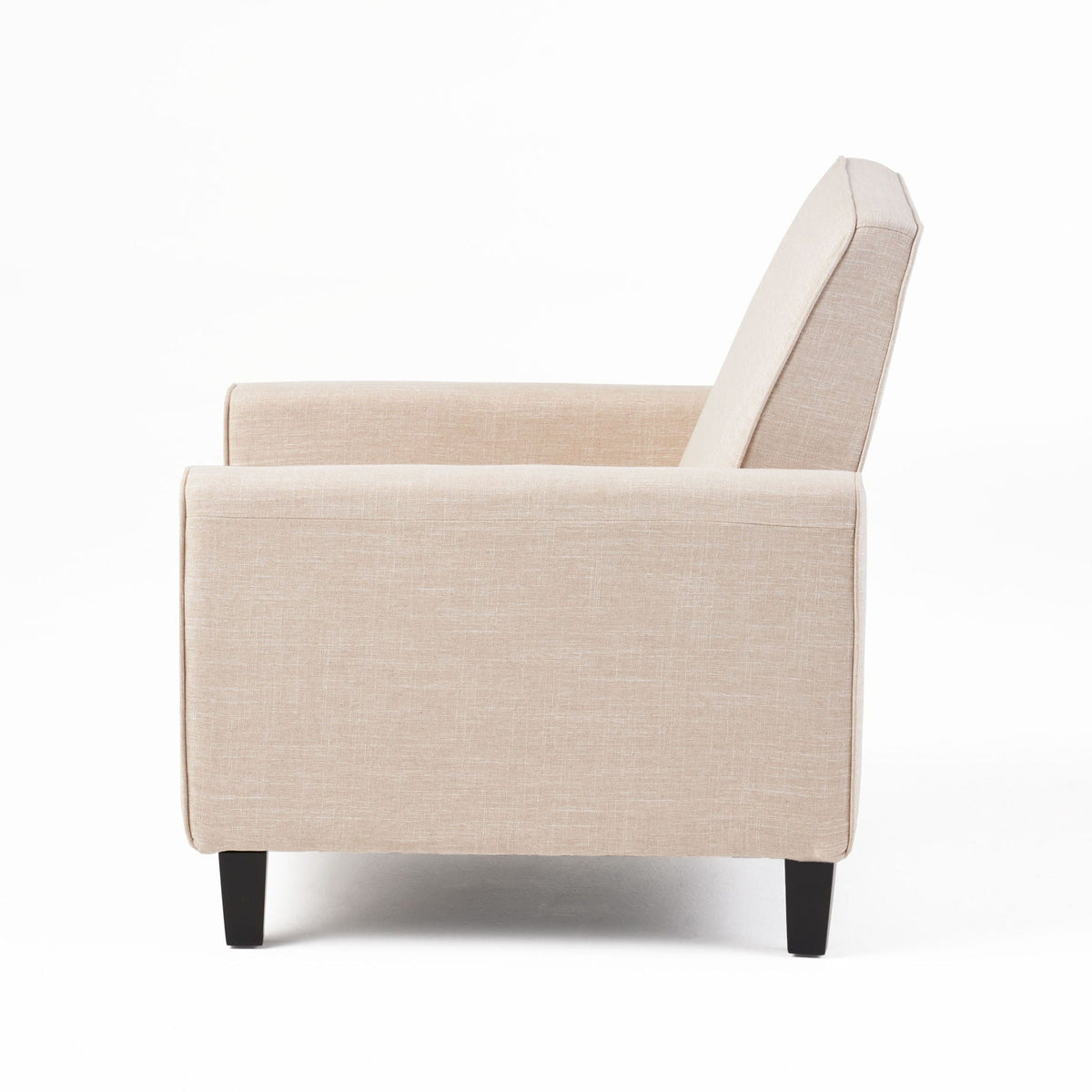 Upholstered Push Back Recliner Chair with Adjustable Recline - Multiple Colors